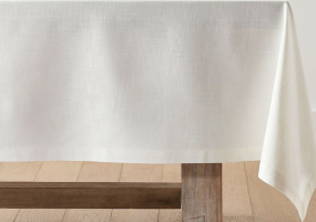 (6) Pottery Barn Organic Cotton Table Cloth